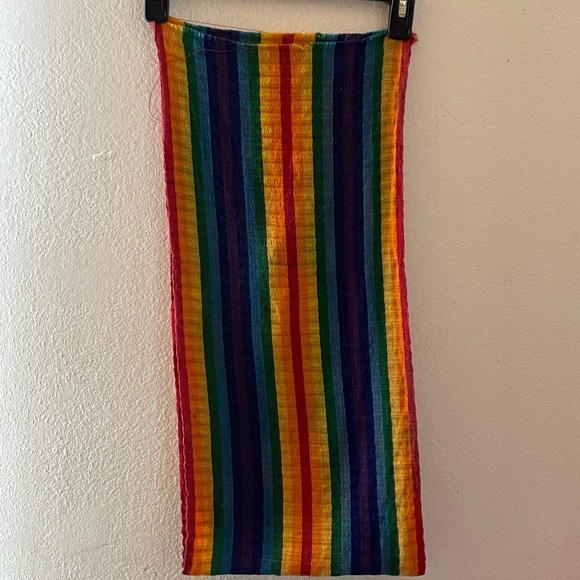 Guatemalan Rainbow Scarf - Picture 3 of 5
